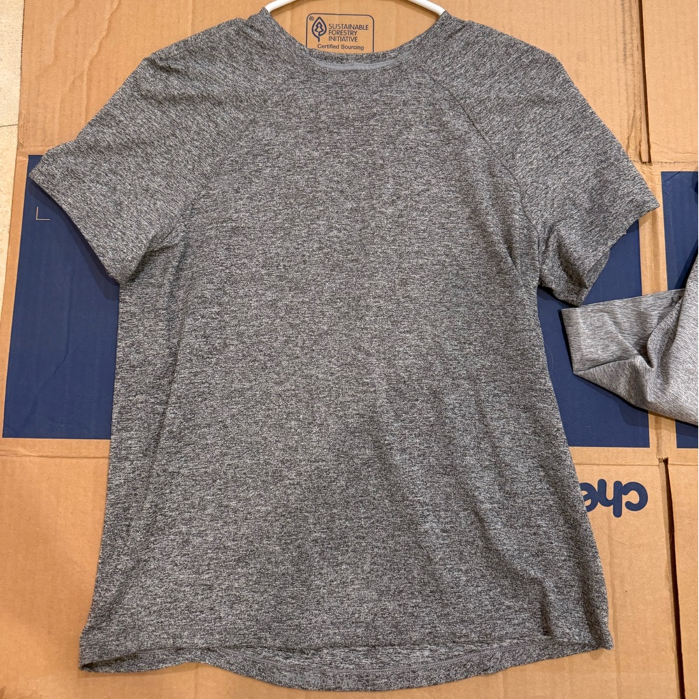 Lululemon Gray Short Sleeve top t Shirt Size 8